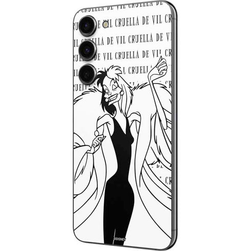 Disney Villains Cruella de Vil Black and White Galaxy S23 Plus Skin