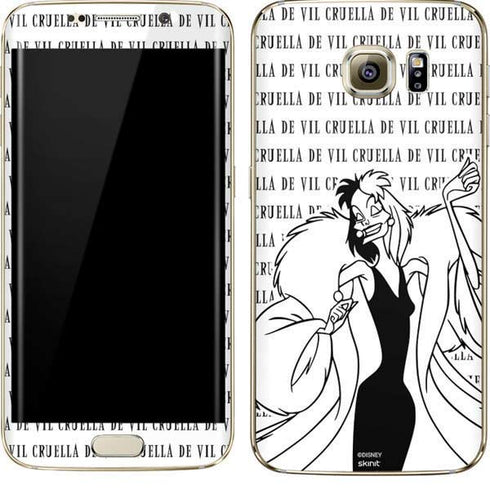 Disney Villains Cruella de Vil Black and White Galaxy S7 Edge Skin