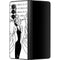 Disney Villains Cruella de Vil Black and White Galaxy Z Fold3 5G Skin