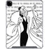 Disney Villains Cruella de Vil Black and White iPad Pro 12.9in (2020) Clear Case