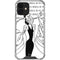 Disney Villains Cruella de Vil Black and White iPhone 12 Mini Clear Case