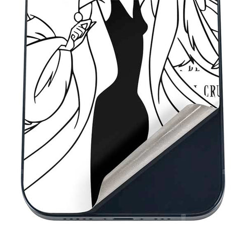 Disney Villains Cruella de Vil Black and White iPhone 12 Mini Skin