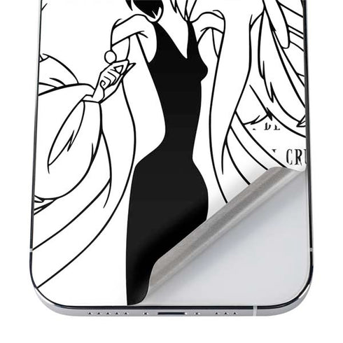 Disney Villains Cruella de Vil Black and White iPhone 12 Pro Max Skin