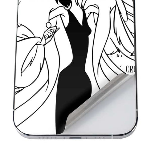 Disney Villains Cruella de Vil Black and White iPhone 12 Pro Skin