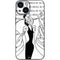 Disney Villains Cruella de Vil Black and White iPhone 13 Mini Skin