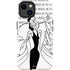 Disney Villains Cruella de Vil Black and White iPhone 14 Plus Impact Case