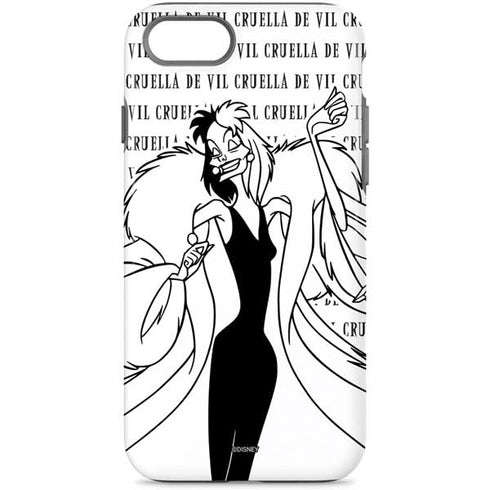 Disney Villains Cruella de Vil Black and White iPhone 7 Pro Case