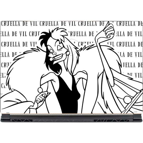Disney Villains Cruella de Vil Black and White MSI GS65 Stealth Laptop Skin