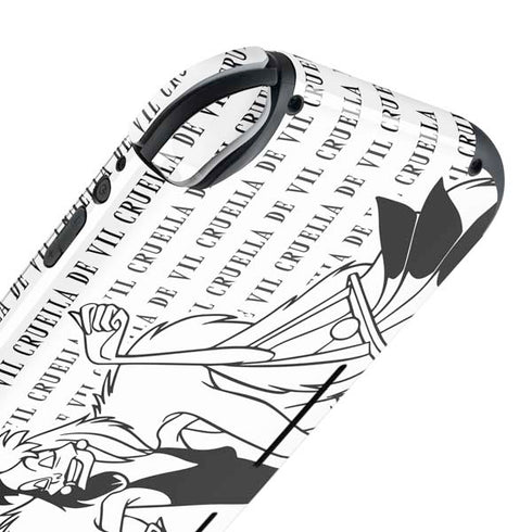 Disney Villains Cruella de Vil Black and White Nintendo Switch Lite Skin