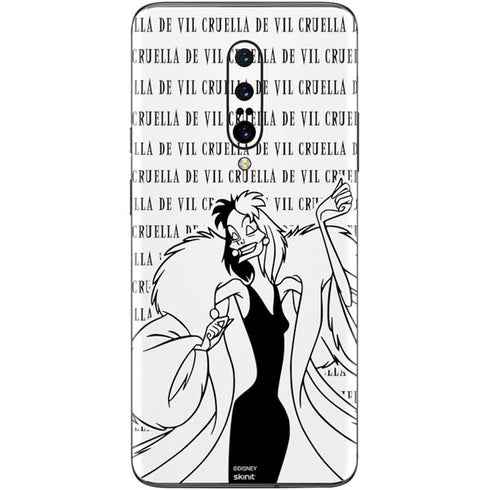 Disney Villains Cruella de Vil Black and White OnePlus 7 Pro Skin