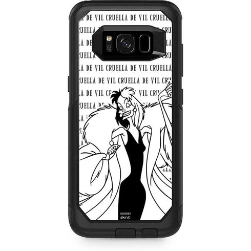 Disney Villains Cruella de Vil Black and White Otterbox Commuter Galaxy Skin