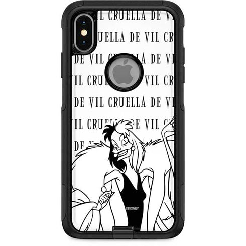 Disney Villains Cruella de Vil Black and White Otterbox Commuter iPhone Skin