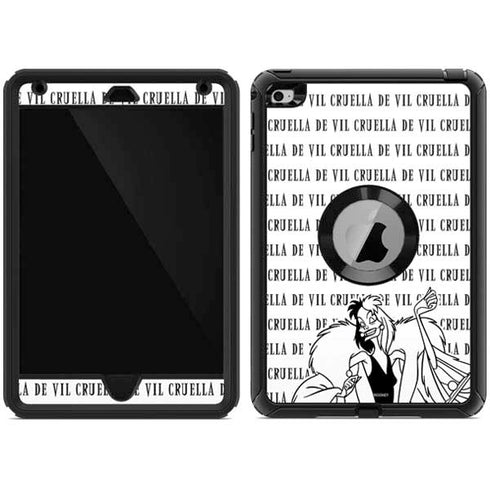 Disney Villains Cruella de Vil Black and White Otterbox Defender iPad Skin