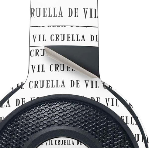 Disney Villains Cruella de Vil Black and White Razer Kraken X Skin