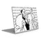 Disney Villains Cruella de Vil Black and White Surface Book 2 13.5in Skin
