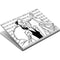 Disney Villains Cruella de Vil Black and White Surface Book Skin