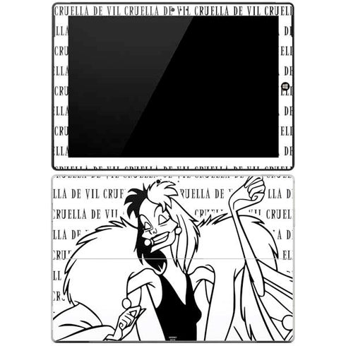Disney Villains Cruella de Vil Black and White Surface Pro 3 Skin