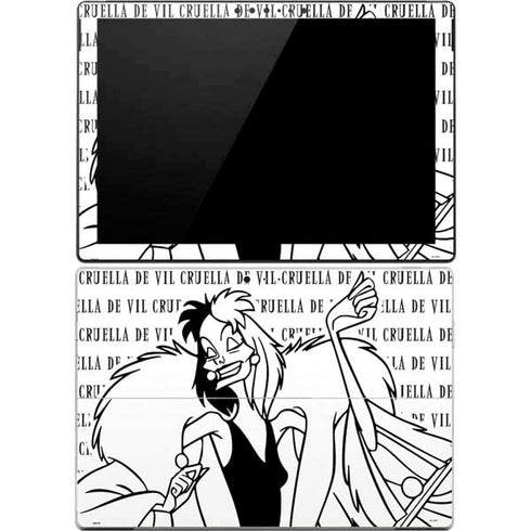 Disney Villains Cruella de Vil Black and White Surface Pro 4 Skin