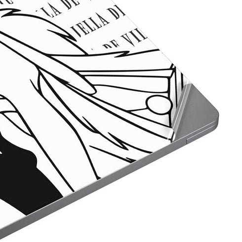 Disney Villains Cruella de Vil Black and White Universal Laptop 18in (14.6 x 10.6in) Skin