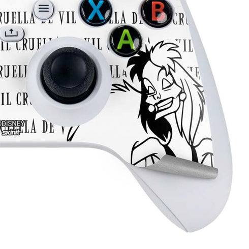Disney Villains Cruella de Vil Black and White Xbox Series S Skins
