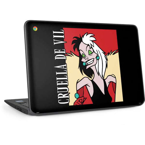 Disney Villains Cruella de Vil HP Chromebook Skin
