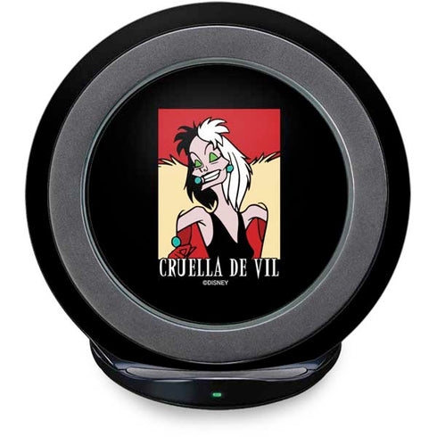 Disney Villains Cruella de Vil Fast Charge Wireless Charging Stand Skin
