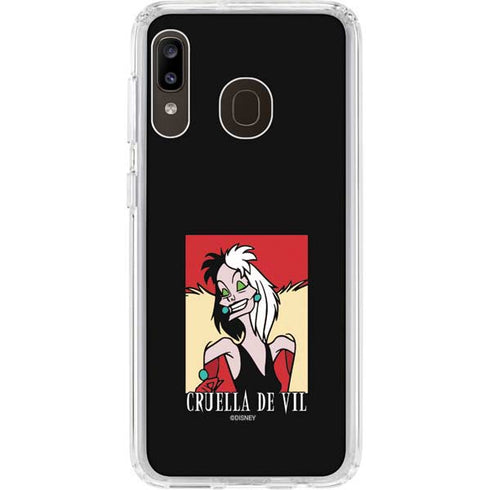 Disney Villains Cruella de Vil Galaxy A20 Clear Case