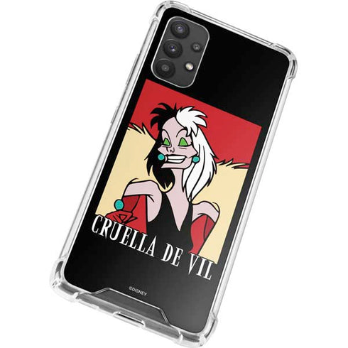 Disney Villains Cruella de Vil Galaxy A32 5G Clear Case
