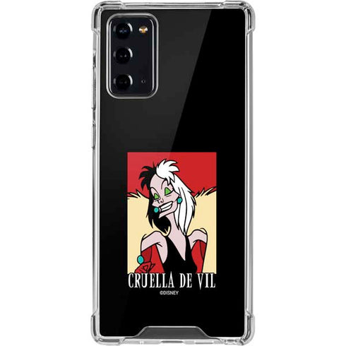 Disney Villains Cruella de Vil Galaxy Note20 5G Clear Case
