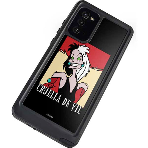 Disney Villains Cruella de Vil Galaxy Note20 5G Waterproof Case
