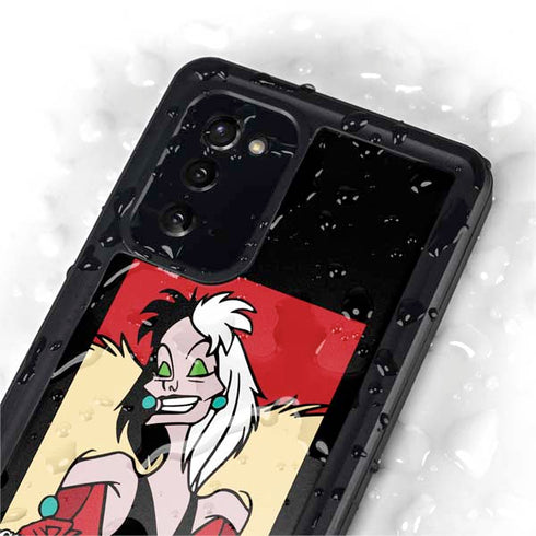Disney Villains Cruella de Vil Galaxy Note20 5G Waterproof Case