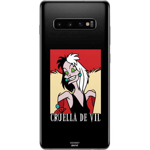 Disney Villains Cruella de Vil Galaxy S10 Plus Skin