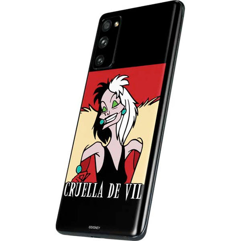 Disney Villains Cruella de Vil Galaxy S20 Fan Edition Skin