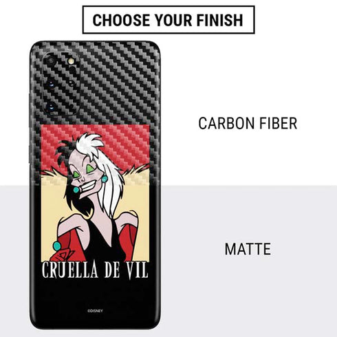 Disney Villains Cruella de Vil Galaxy S20 Plus Skin