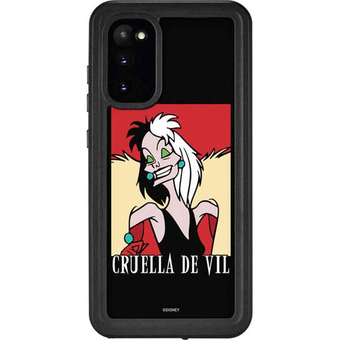 Disney Villains Cruella de Vil Galaxy S20 Waterproof Case