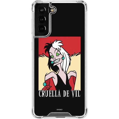 Disney Villains Cruella de Vil Galaxy S21 FE Clear Case