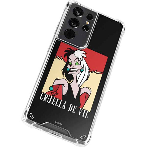 Disney Villains Cruella de Vil Galaxy S21 Ultra 5G Clear Case