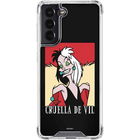 Disney Villains Cruella de Vil Galaxy S22 Clear Case