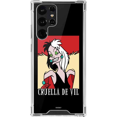 Disney Villains Cruella de Vil Galaxy S22 Ultra Clear Case