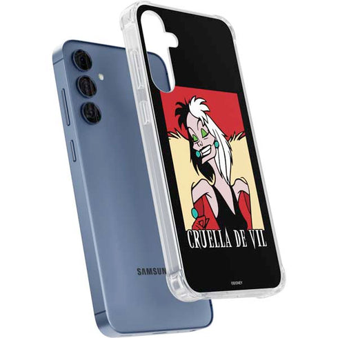 Disney Villains Cruella de Vil Galaxy S24 Clear Case