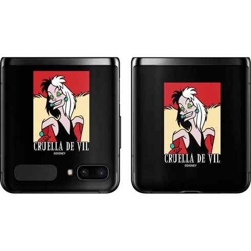 Disney Villains Cruella de Vil Galaxy Z Flip Skin