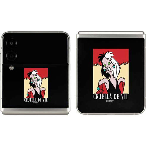 Disney Villains Cruella de Vil Galaxy Z Flip3 5G Skin