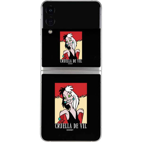 Disney Villains Cruella de Vil Galaxy Z Flip3 5G Skin