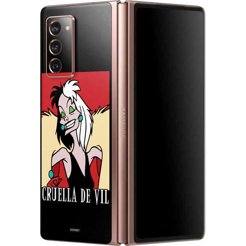 Disney Villains Cruella de Vil Galaxy Z Fold2 5G Skin