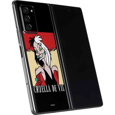 Disney Villains Cruella de Vil Galaxy Z Fold2 5G Skin