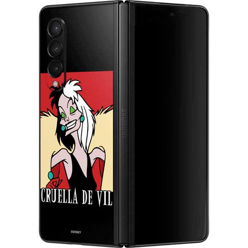 Disney Villains Cruella de Vil Galaxy Z Fold3 5G Skin