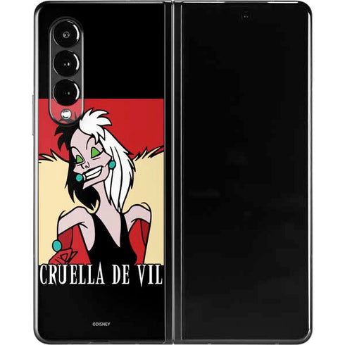 Disney Villains Cruella de Vil Galaxy Z Fold3 5G Skin