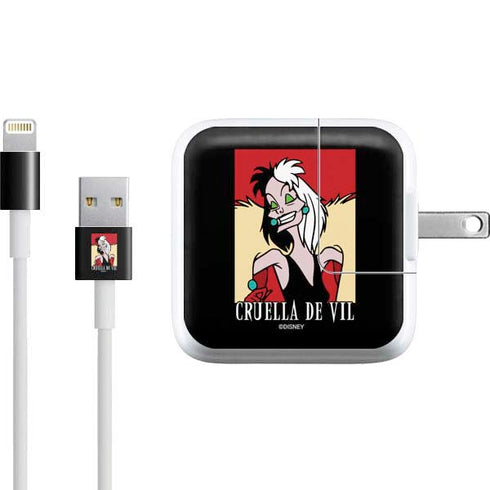 Disney Villains Cruella de Vil iPad Charger (10W USB) Skin