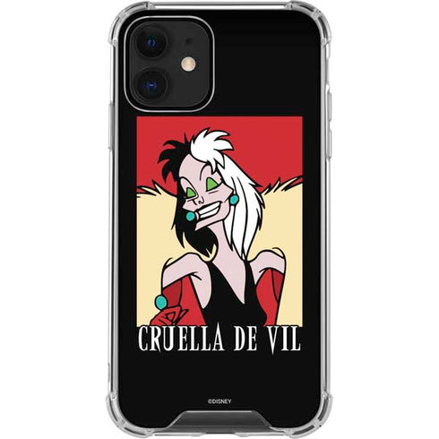 Disney Villains Cruella de Vil iPhone 12 Clear Case