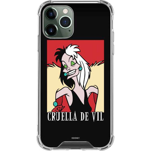 Disney Villains Cruella de Vil iPhone 12 Pro Clear Case